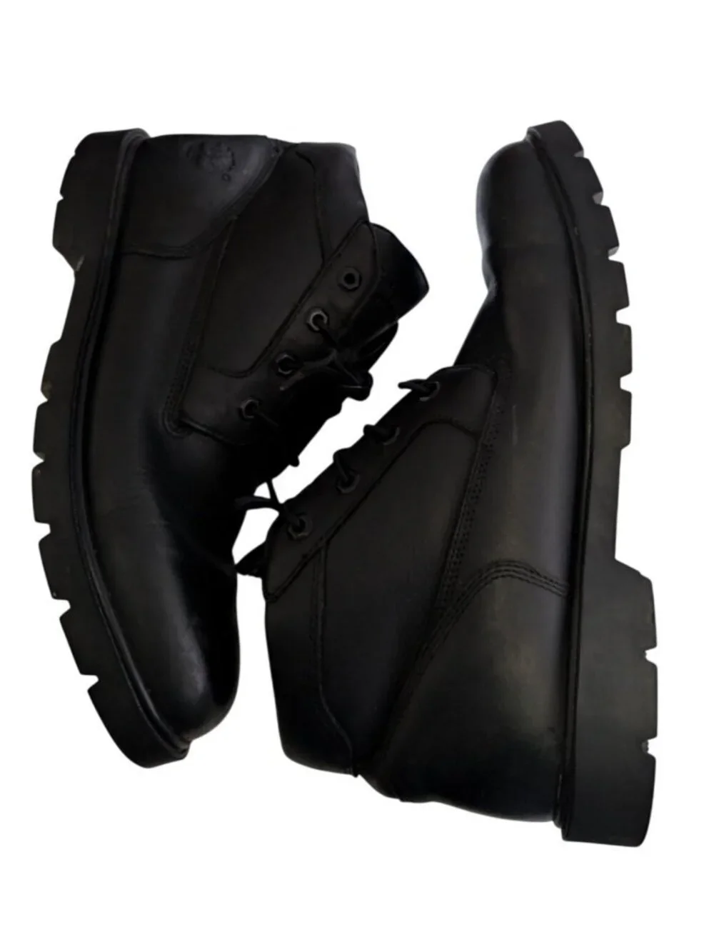 Timberland Mens 11.5 Black Leather Waterproof Chukka Boots Gorpcore Workwear
